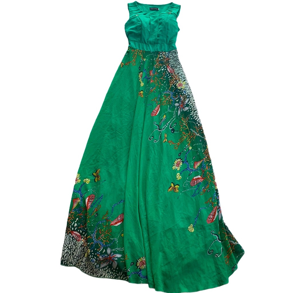 Lily’s Fashion Elegant Flowing Coral Reef Dress M